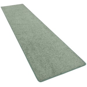 Mintgrüner Langflor-Teppichläufer (100x300cm) von Snapstyle, geeignet für Fußbodenheizung.