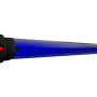 Blauer Chamberlain Rolladenmotor RPD40ER-10 mit Funksteuerung und Fernbedienung.