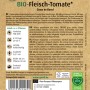 Sperli Bio Fleisch-Tomate Coeur de Boeuf Samen, herzförmige Früchte auf der Packung.