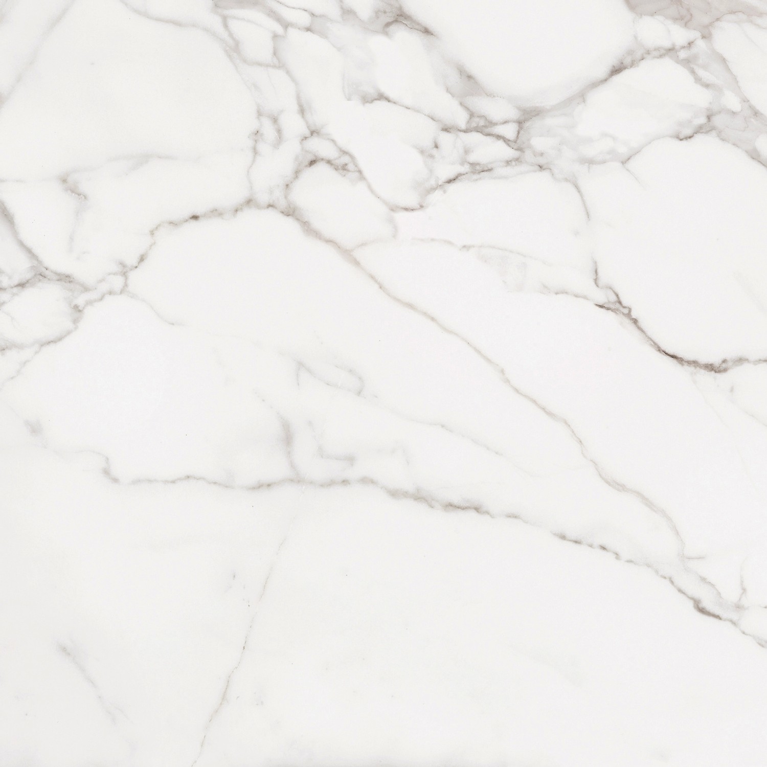 Bodenfliese Marmore Carrara, Feinsteinzeug, weiße Marmoroptik, 60x60 cm.