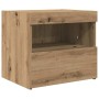 vidaXL Nachtschrank 2 Stk Eiche Handwerklich 50 x 40 x 45 cm 862183_6