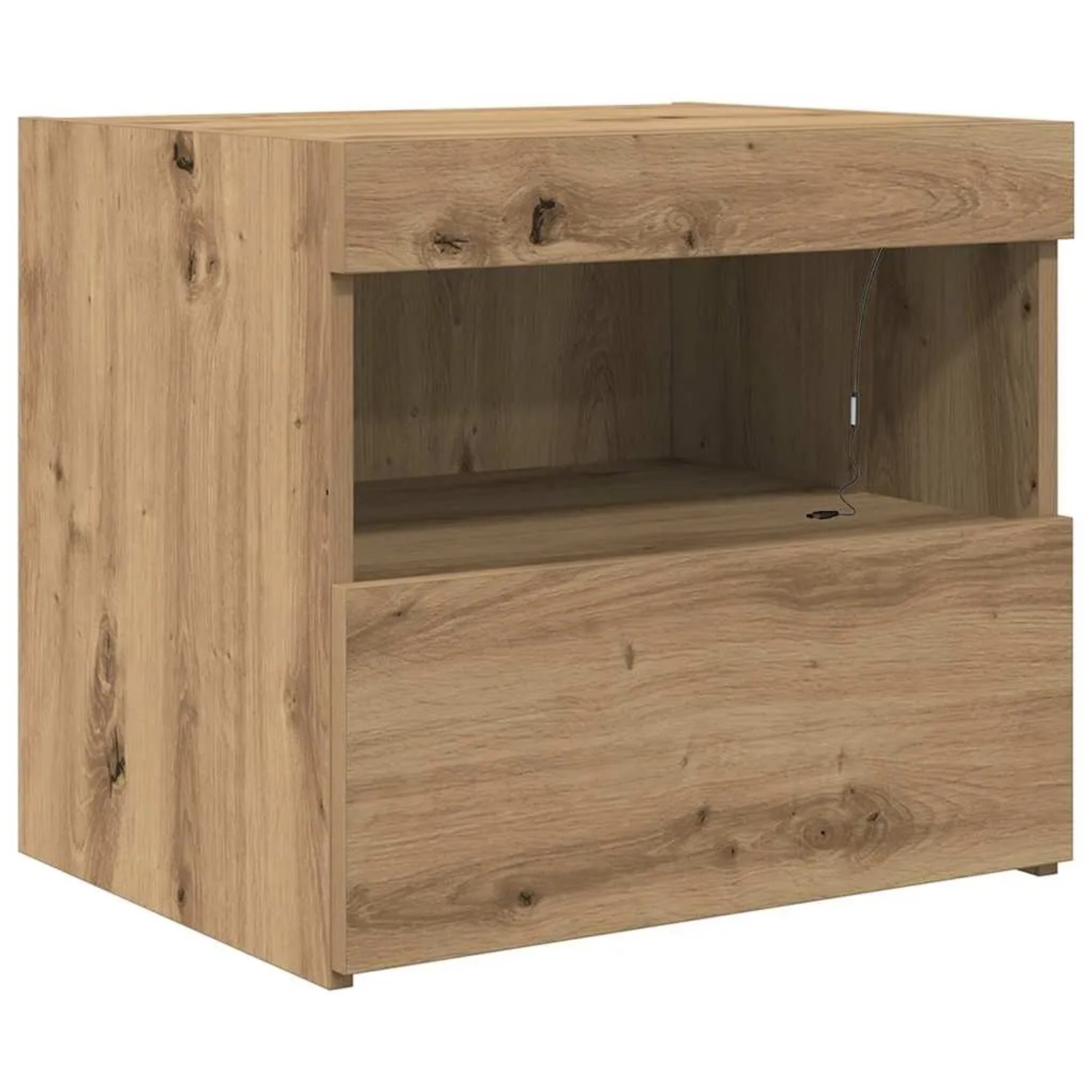 vidaXL Nachtschrank 2 Stk Eiche Handwerklich 50 x 40 x 45 cm 862183_6