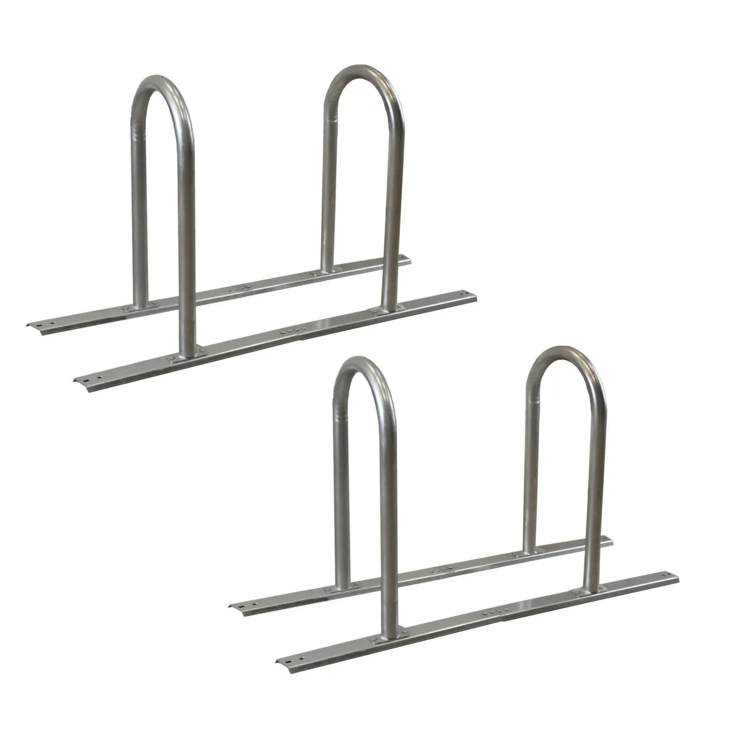 TRUTZHOLM 2x Fahrradanlehnbügel 140 x 88 cm Stahl Feuerverzinkt Durchmesser 50 mm Typ U