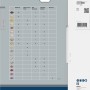 Bosch Kreissägeblatt Optiline Wood 254 mm: Anwendungsmatrix auf der Verpackung.