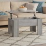 vidaXL Couchtisch Grau Sonoma mit höhenverstellbarer Platte, ideal für Wohnzimmer.