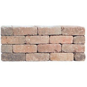 Diephaus Mauerstein Collo Herbstlaub, Ansicht einer kleinen Mauer aus den Steinen.