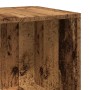 vidaXL Eckregal Altholz-Optik 33x33x165 cm Holzwerkstoff 856724_7