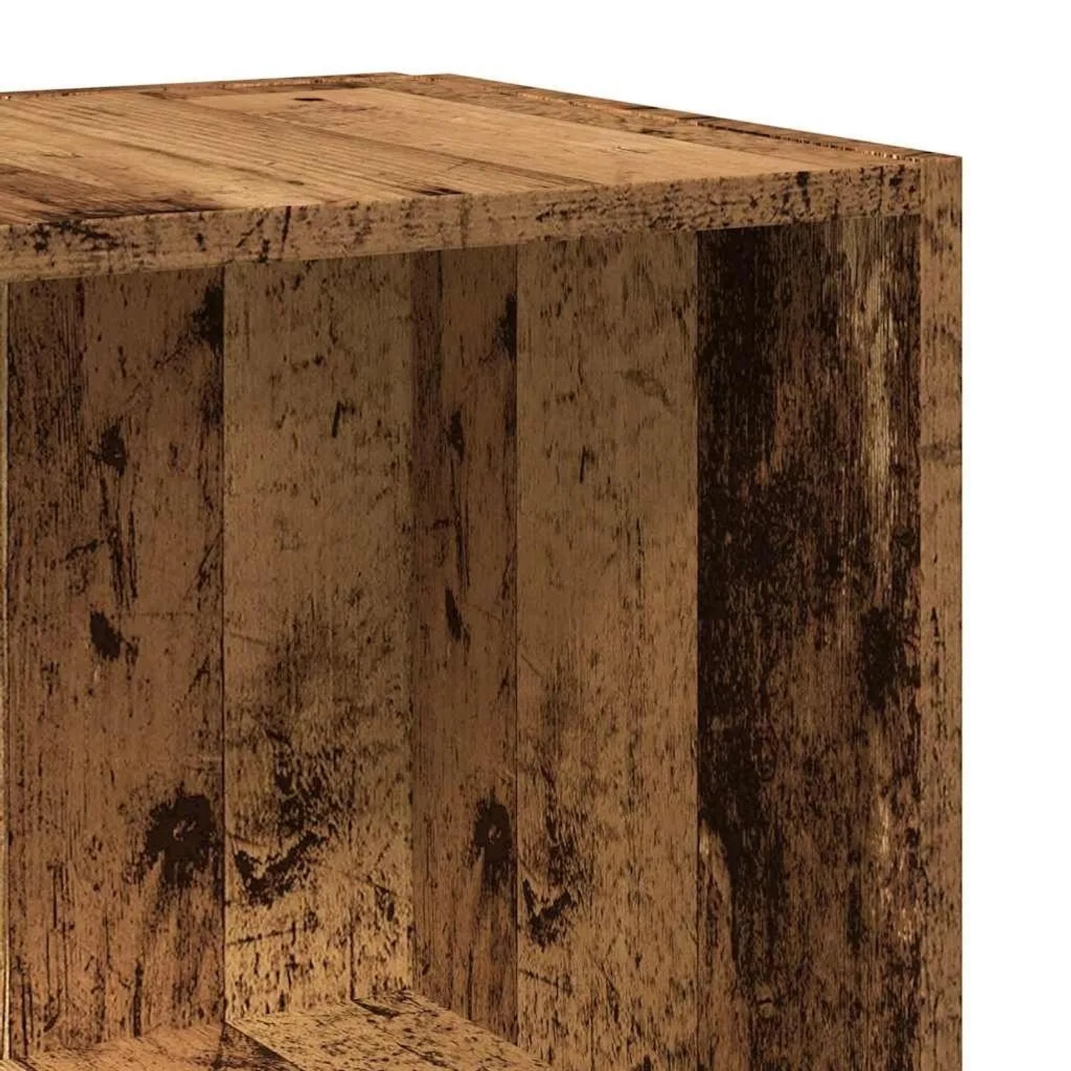 vidaXL Eckregal Altholz-Optik 33x33x165 cm Holzwerkstoff 856724_7