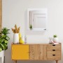 Relaxdays Badezimmerspiegel MDF Weiß Mit Ablage 60 x 55 x 11 cm 3,7 kg_3