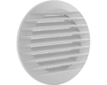 Marley Lüftungsgitter Mit Fliegengaze – 190 X 190 Mm, Für Rohr Ø 150 Mm, Weiß, UV-beständig, Regenabweisend