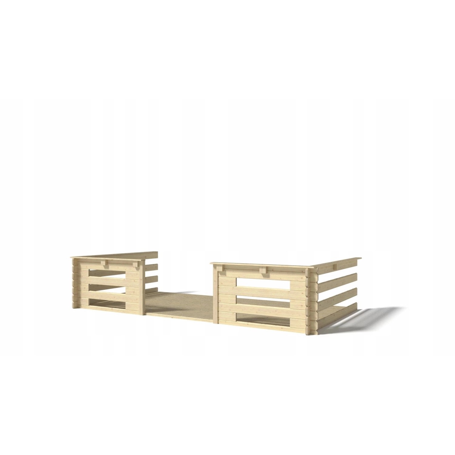 Altanka Veranda zum Gartenhaus 4x2 m   Farbe Holz   DOM18 günstig online kaufen