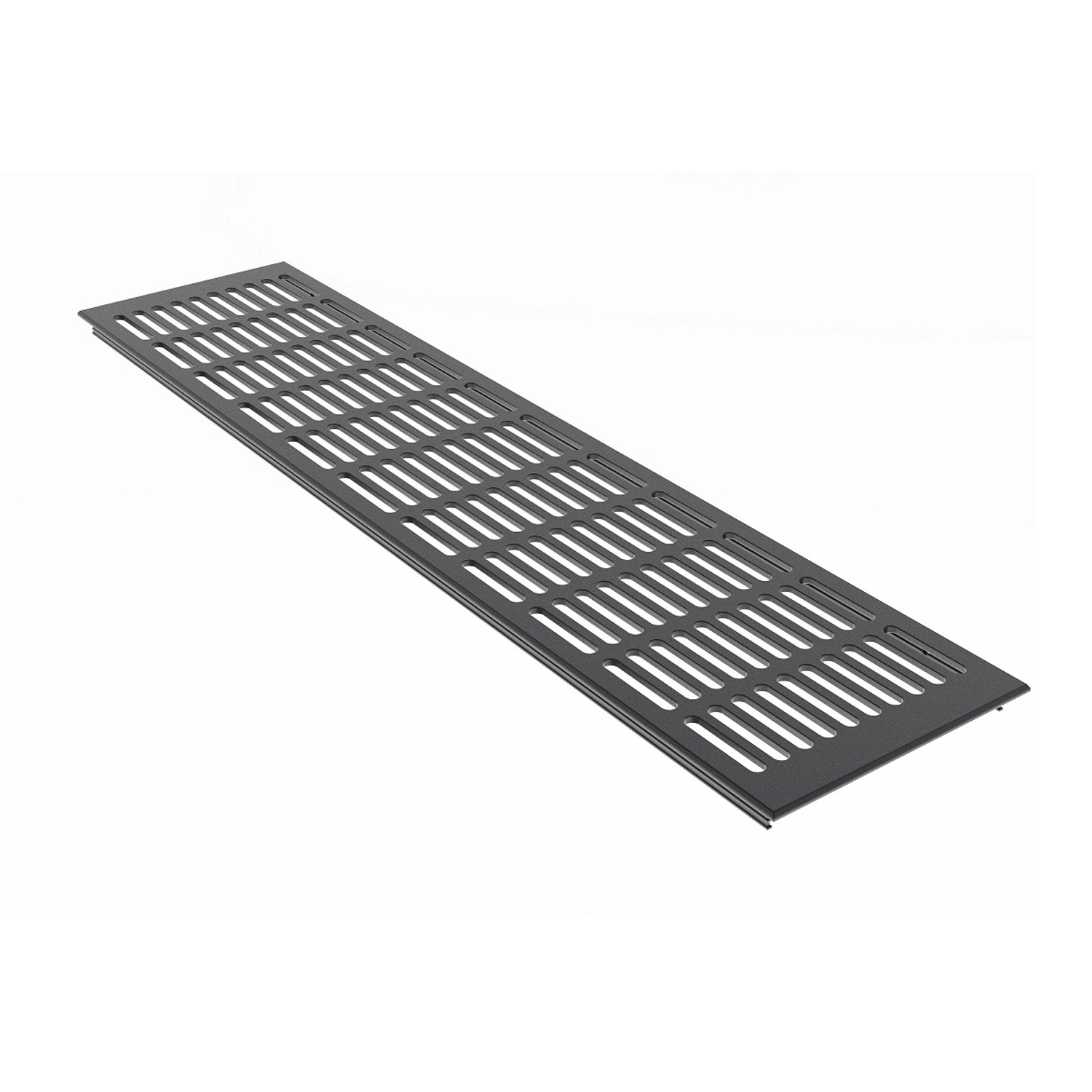 MS Beschläge Belüftungsgitter 130 x 500 mm Alu Anthrazit RAL 7016 Lüftergit günstig online kaufen