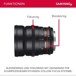 Samyang Mf 24Mm T1,5 Video Dslr Ii Canon Ef