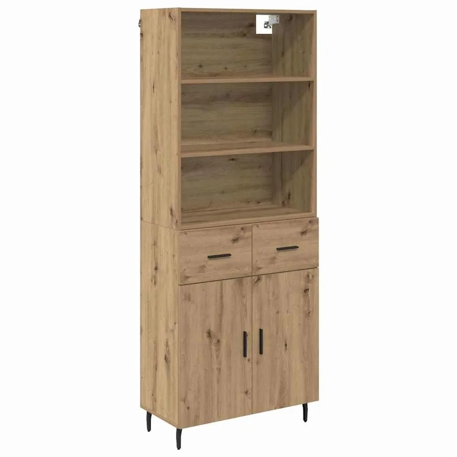 vidaXL Highboard mit Schubladen Artisan-Eiche 69,5 x 34 x 180 cm 3415893 günstig online kaufen