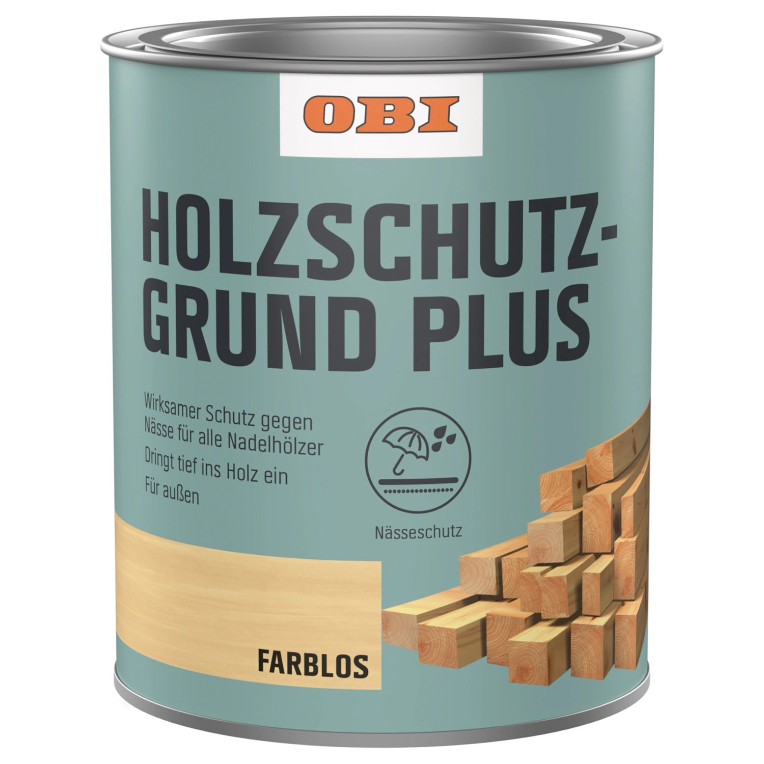 OBI Holzschutzgrund Plus Farblos 5 l