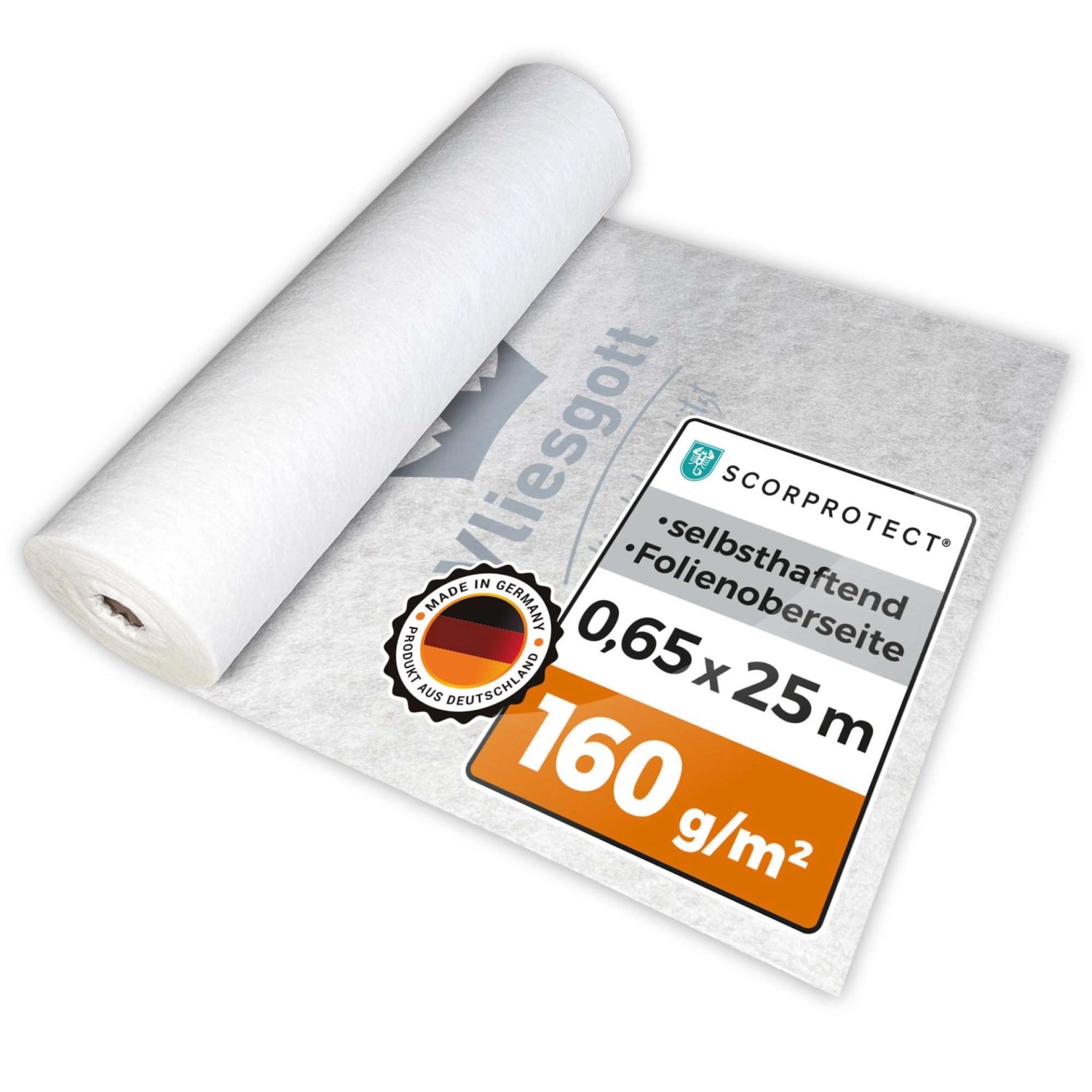 Scorprotect BSV Boden Und Treppenschutzvlies Vliesgott Selbsthaftend 0,65 M günstig online kaufen