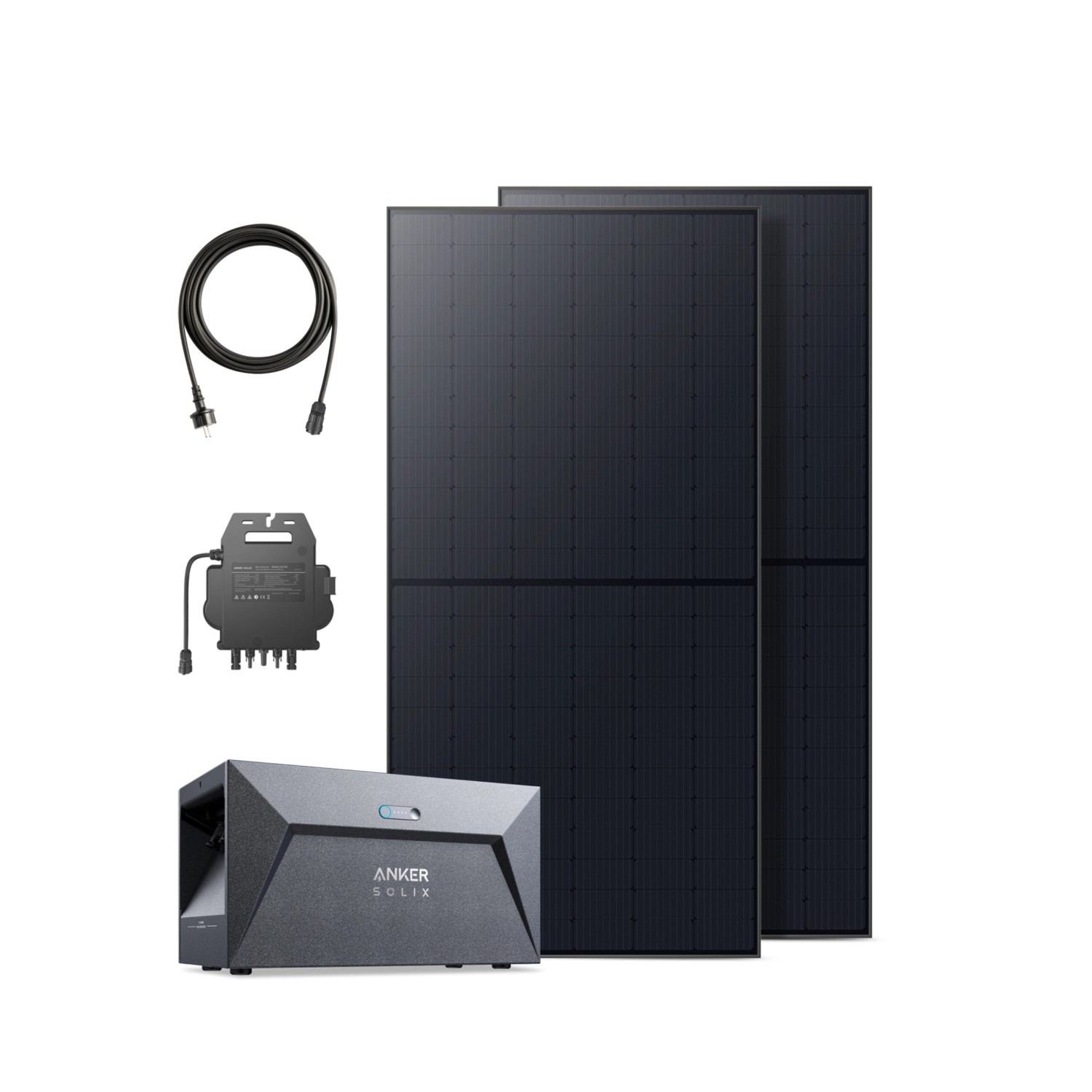 Anker SOLIX RS50B Balkonkraftwerk 2 x 540 W Solarpanel mit Speicher 1600Wh