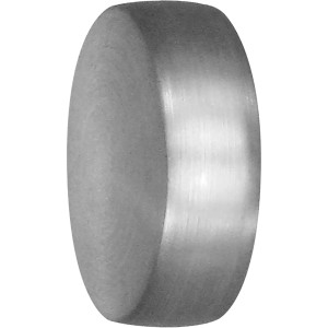 Mydeco Endstück Cap-Noble, Edelstahl-Optik für 2 cm Gardinenstangen.