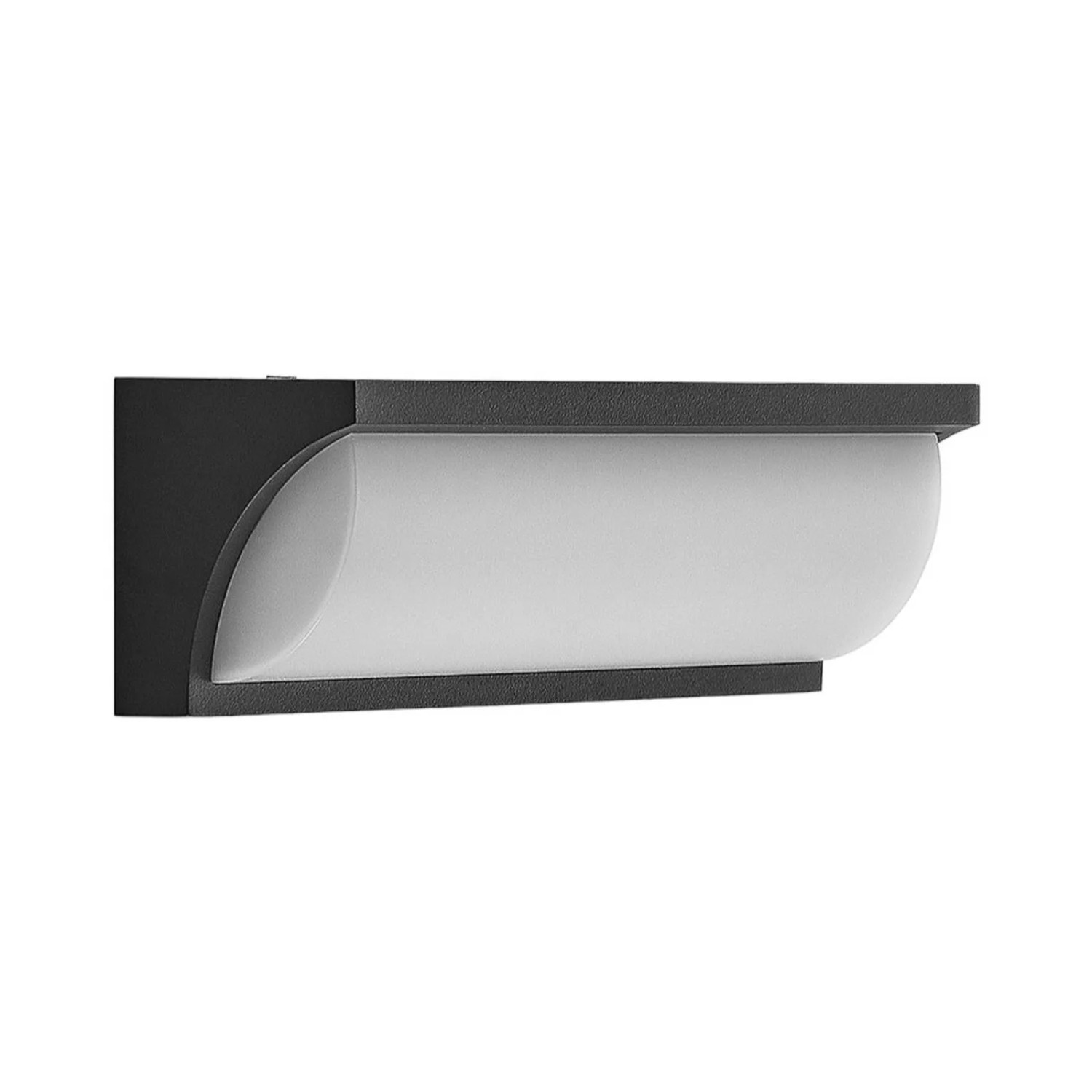 Lucande LED Wandleuchte Außen Aune 9617041 Modern in Schwarz aus Aluminium 1-flammig