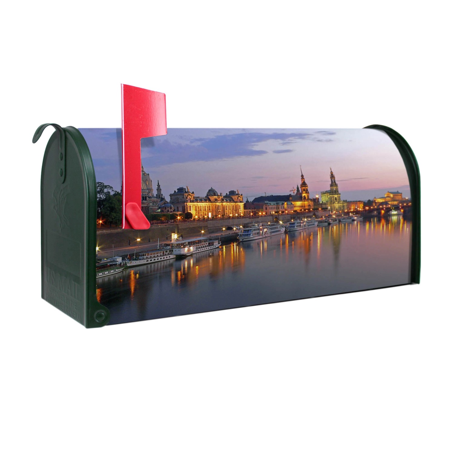 Banjado Amerikanischer Briefkasten Grün 48x22x16cm US Mailbox Letterbox Pos günstig online kaufen