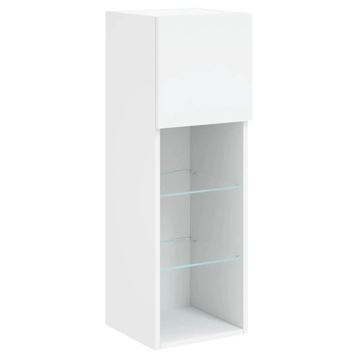 vidaXL TV-Schrank mit LED-Leuchten Weiß 30,5x30x90 cm 837001 günstig online kaufen