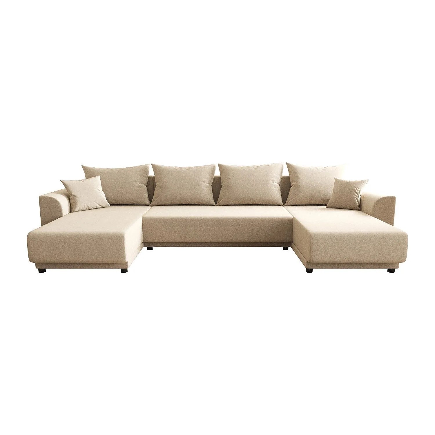 Vente-unique Schlafsofa Nessaro Beige 311 cm