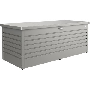 Biohort Freizeitbox 180, Quarzgrau-Metallic, Universalbox für Gartenutensilien.