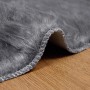 vidaXL Kunstschaffell Teppich Tafalla Anthrazit Ø 80 cm Polyester 42021601_8