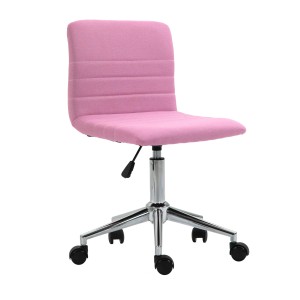 Svita Linus Kinder Drehstuhl mit Stoffbezug in Pink, höhenverstellbar und ohne Armlehnen.