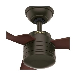 Hunter Cabo Frio Outdoor Deckenventilator, 132 cm, Bronze, mit Wandschalter.