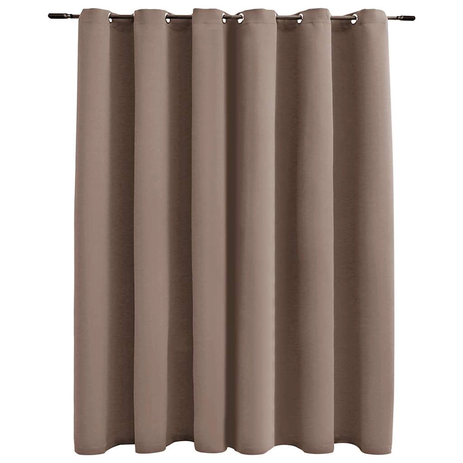 vidaXL Verdunkelungsvorhang mit Metallösen Taupe 290 x 245 cm 134437