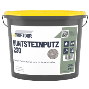 Profidur Buntsteinputz 230 Hell 25 kg