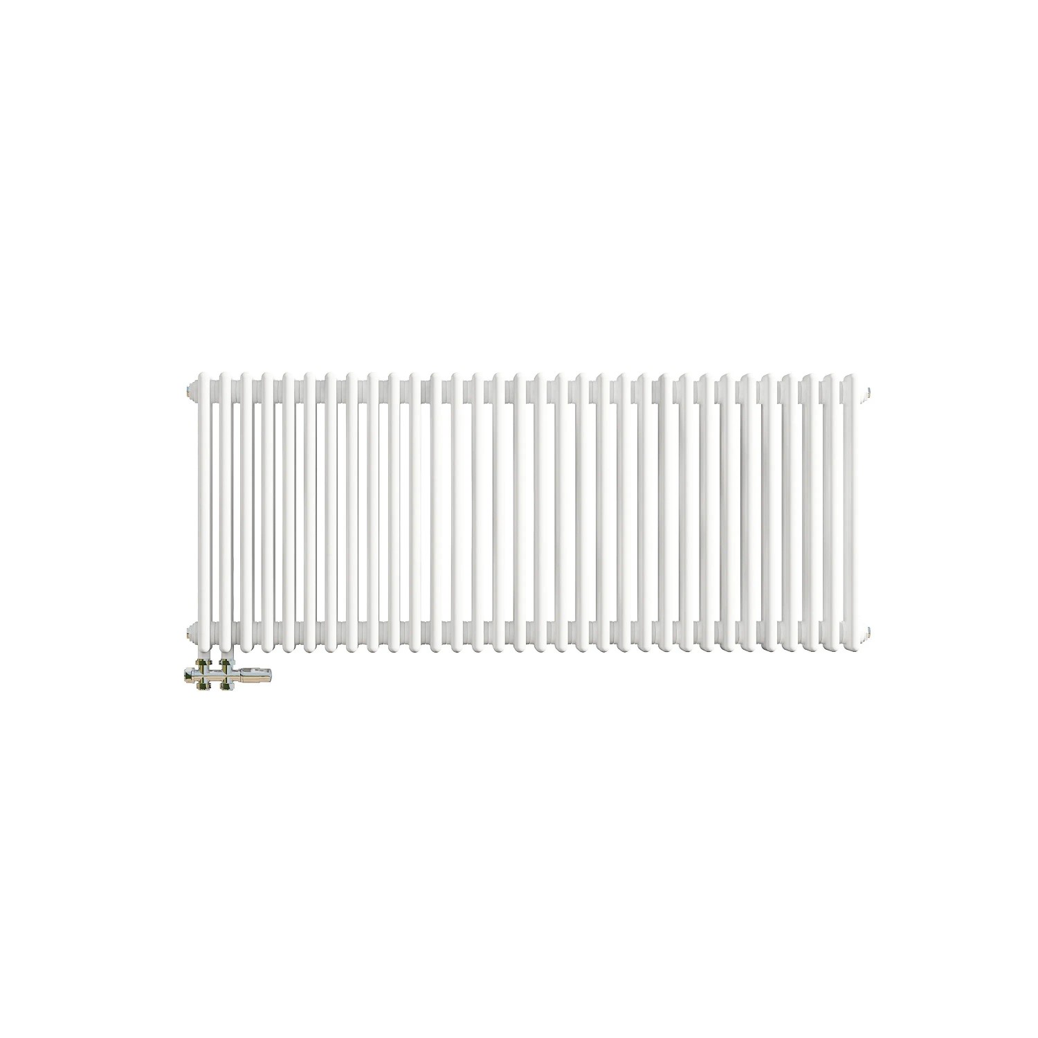 AICA Traditioneller Gusseisenstil 3 Spalten Heizkörper 600 x 1460 mm Weiß 2169W