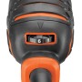 Detailaufnahme: Black+Decker Multitool MT300KA, Drehzahlregler auf Stufe 6.