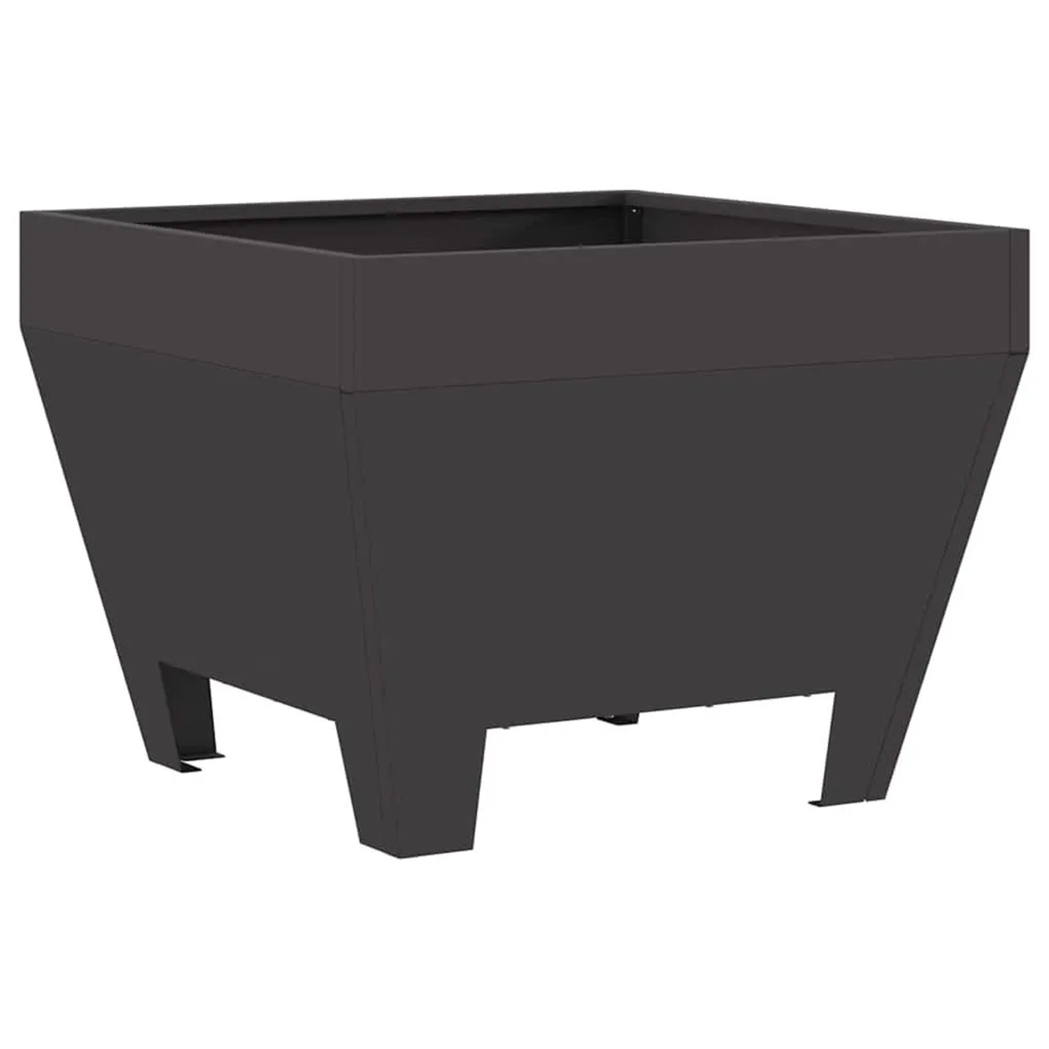 vidaXL Feuerstelle Schwarz 50 x 50 x 38 cm Stahl 858942
