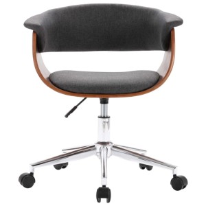 vidaXL Drehbare Esszimmerstühle 6 Stk Grau Stoff 3054886