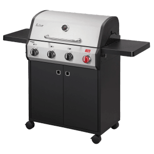 Enders Gasgrill Chicago Next 4 R Turbo mit Edelstahlhaube und Seitenablagen.