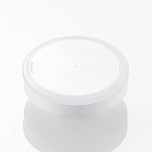 Weiße, runde Arcchio LED GX53 Lampe aus Kunststoff mit opaler Abdeckung, 7W warmweiß.