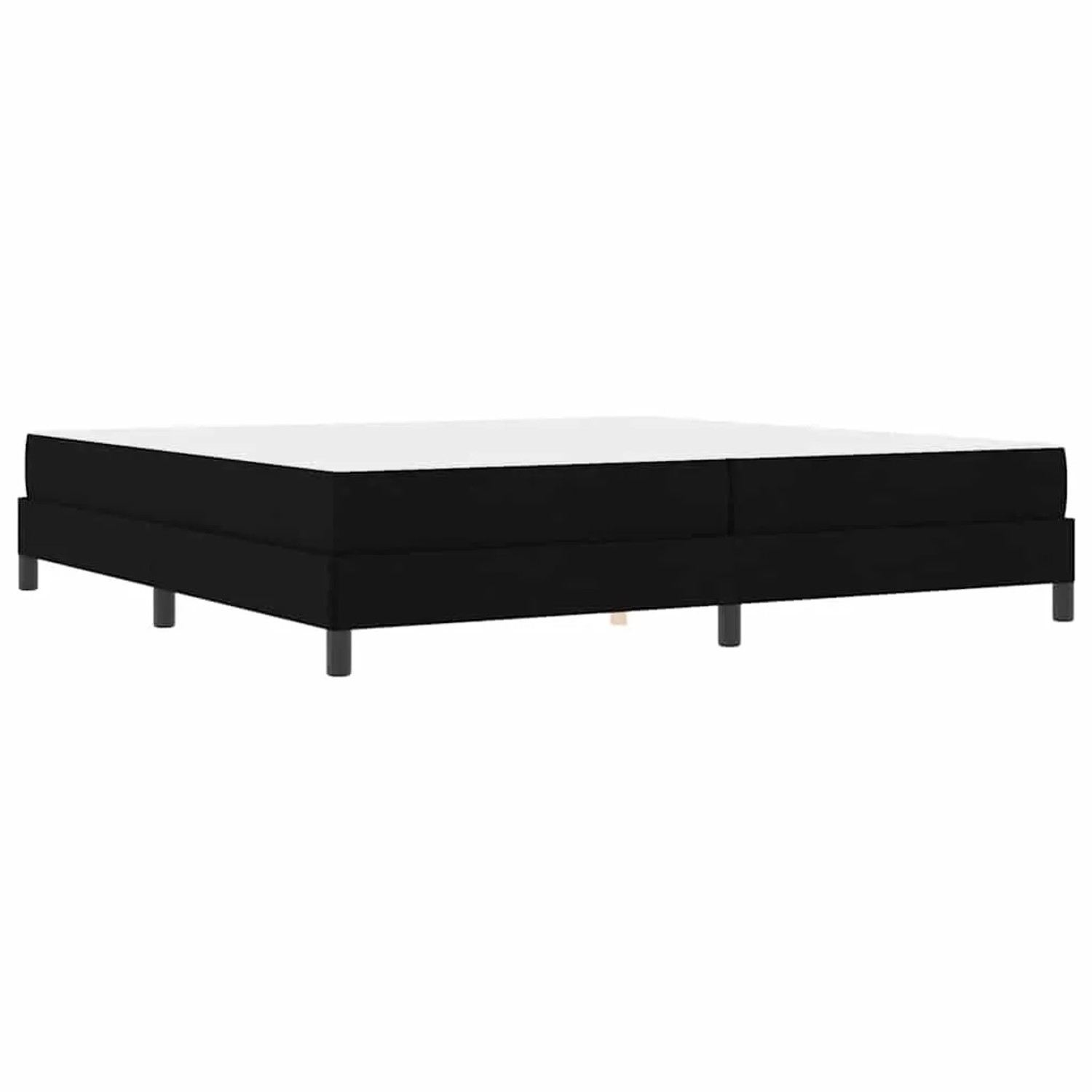 vidaXL Boxspringbett mit Matratze Schwarz 200 x 200 cm Stoff 3398516 günstig online kaufen