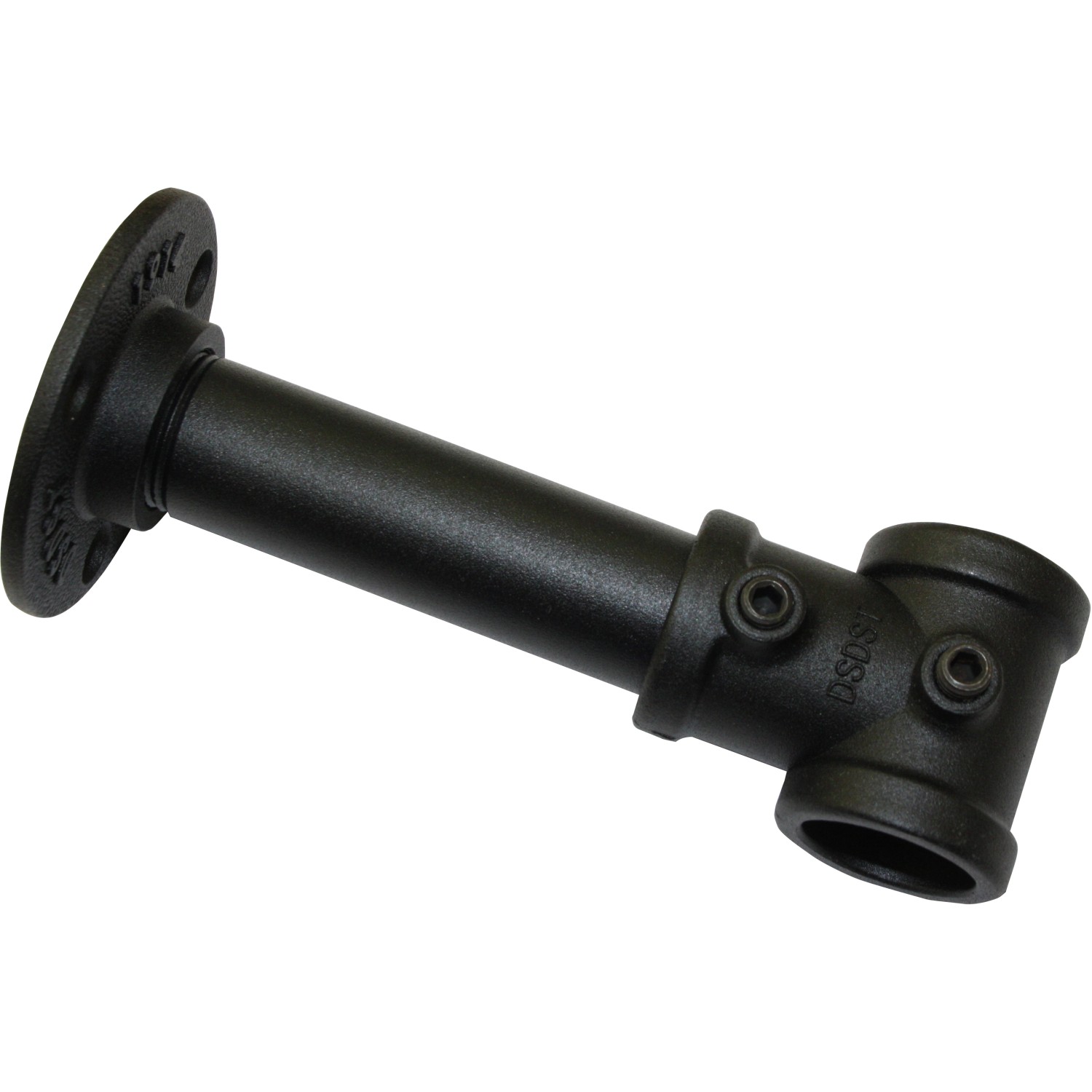 Schwarzer Gardinia Träger Industrial Home für Gardinenstange, 10 cm lang.