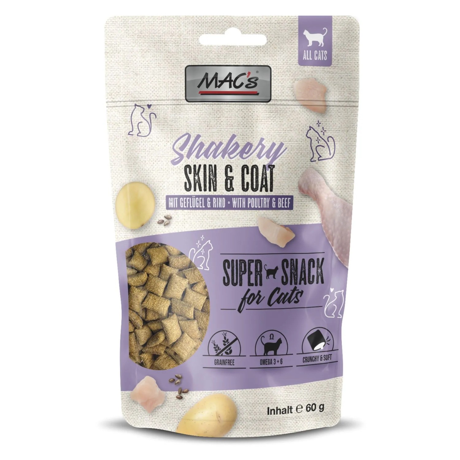 Mac's Katzensnacks Shakery Skin und Coat 60 g