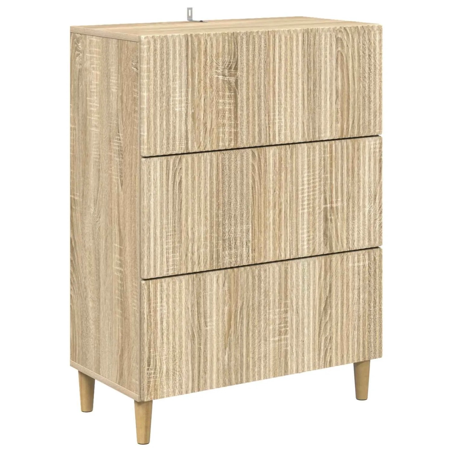 vidaXL Schubladenschrank Sonoma-Eiche 66 x 34,5 x 90 cm Holzwerkstoff 894607