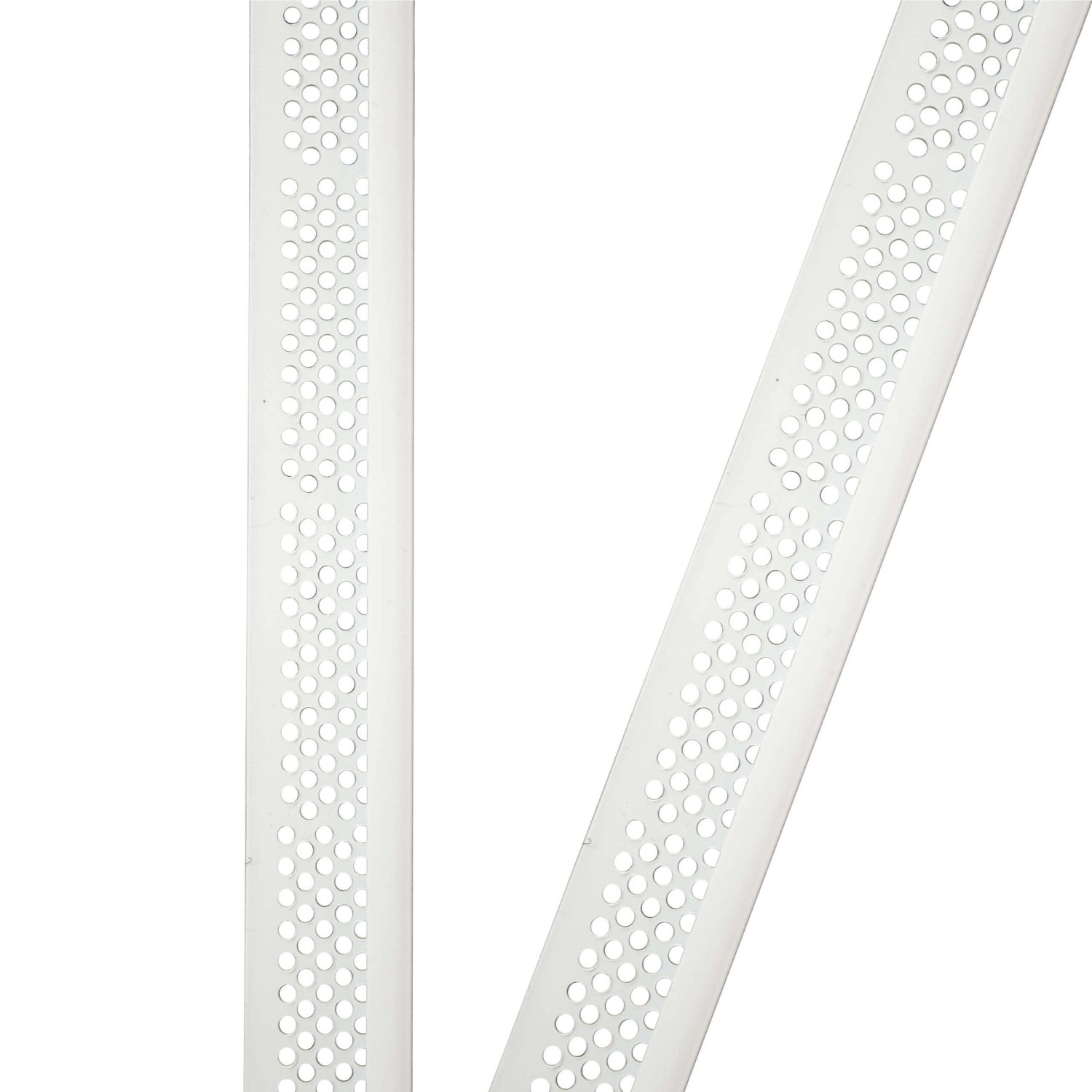 ProfileXXL Abschlussprofil 2,5m x 25mm x 16mm PVC Weiß Putzschiene
