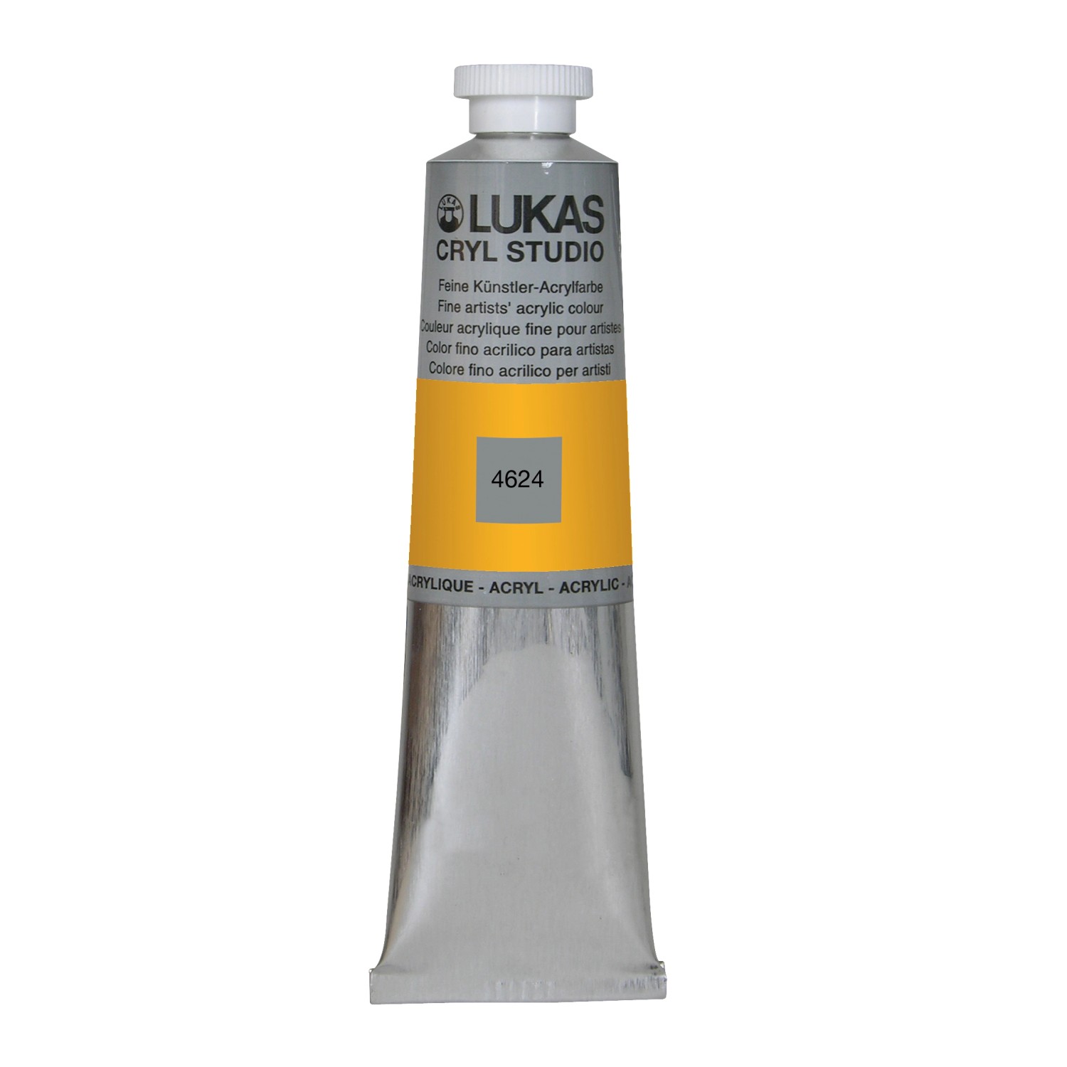 Lukas Cryl Studio Acrylfarbe Aluminiumtube Indischgelb 75ml