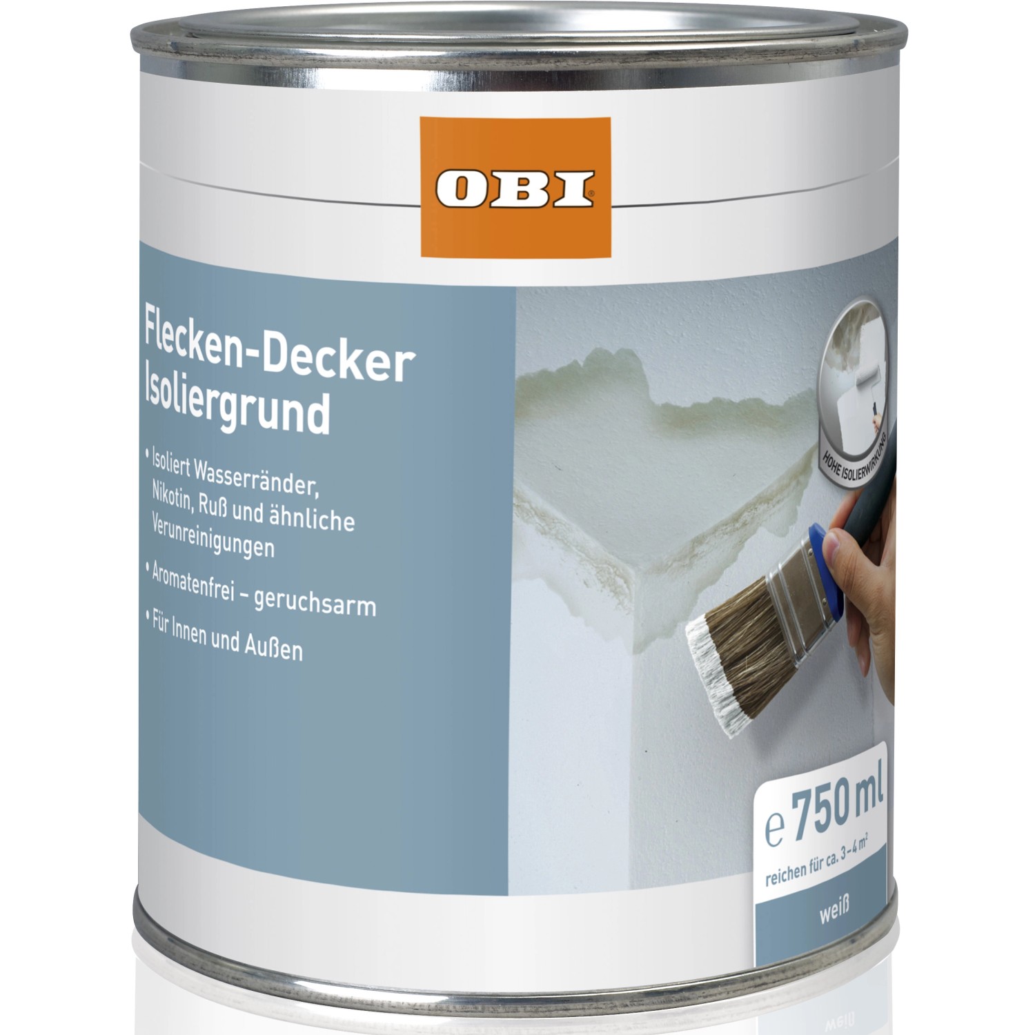 OBI Flecken-Decker Isoliergrund Weiß matt 750 ml