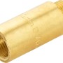 Hahnverlängerung aus Messing, 50 mm, mit Innen- und Außengewinde für Gewindefittings.