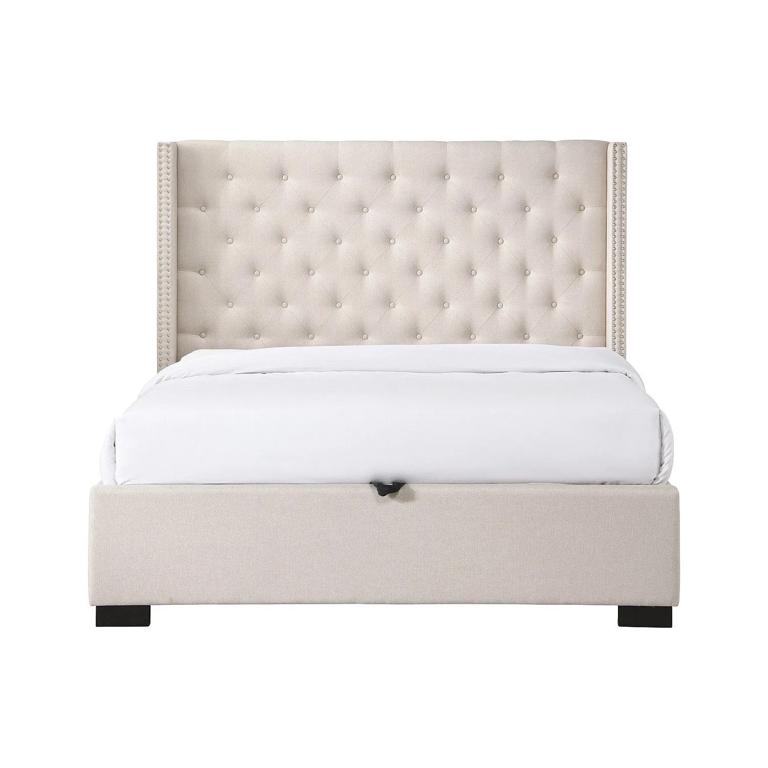 Vente-unique Bett Mit Bettkasten Massimo Beige 217 cm