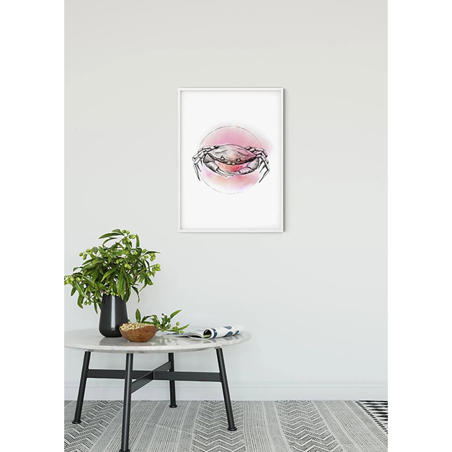 Komar Wandbild Crab Watercolor 50 x 70 cm günstig online kaufen