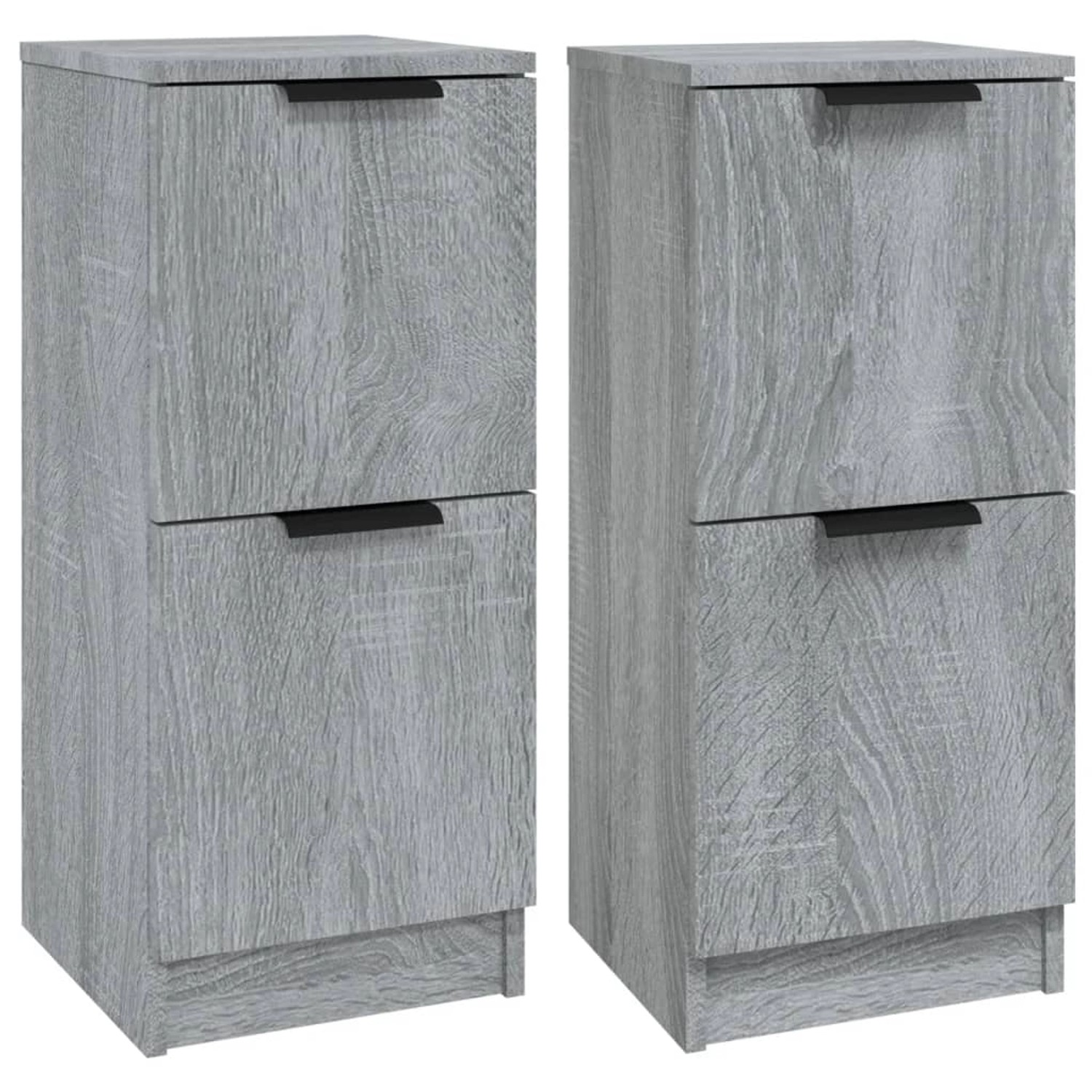 vidaXL Sideboards 2 Stk Grau Sonoma 30x30x70 cm Holzwerkstoff 817021 günstig online kaufen