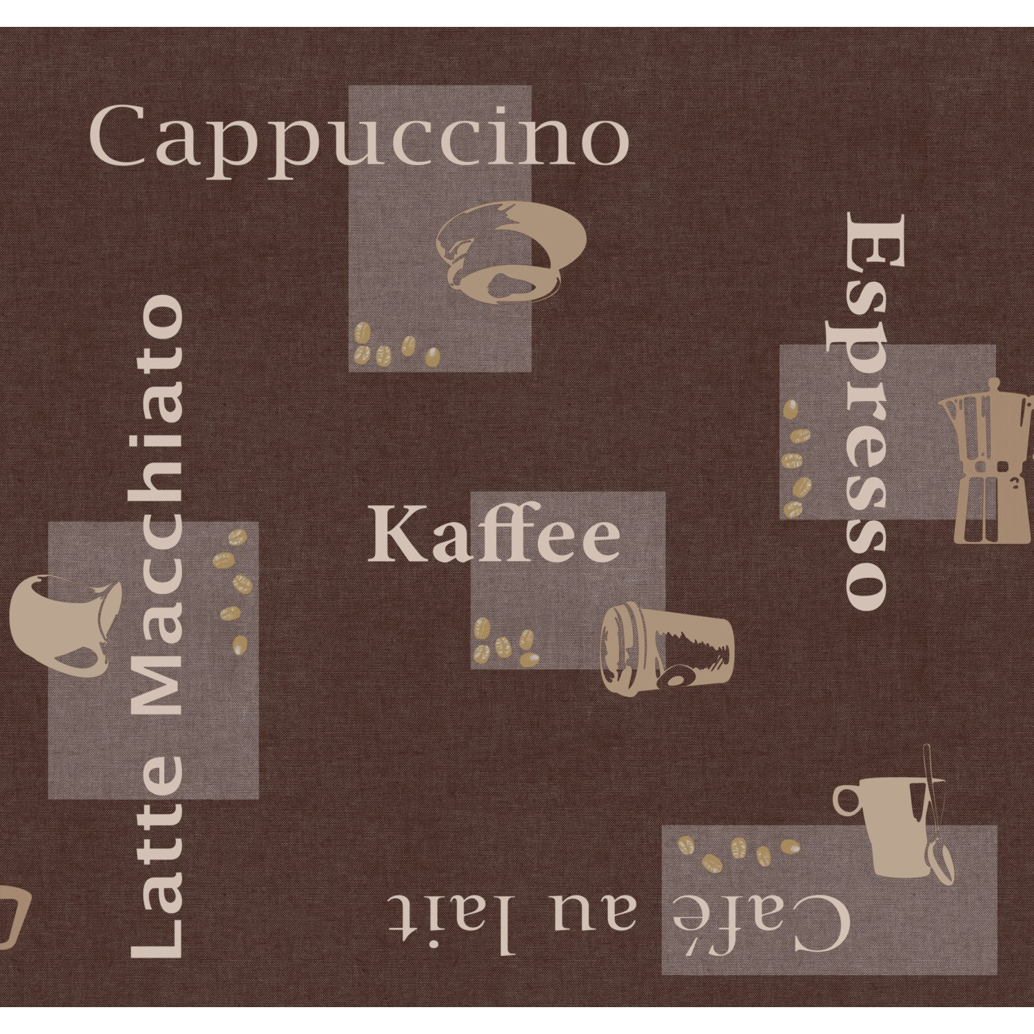 d-c-fix Tischdecke Cappuccino Schoko 130 x 160 cm eckig